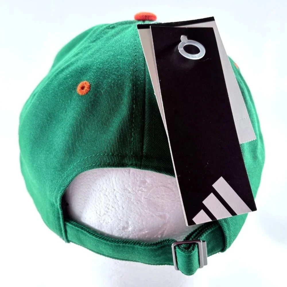 Adidas NCAA University of Miami‎ Hurricanes Seasonal Slouch Strapback Hat NWT